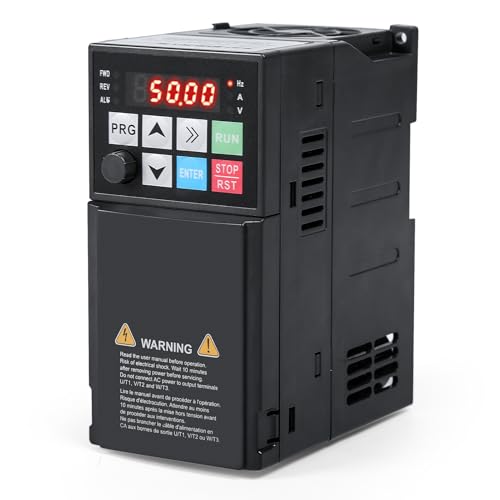 Variateur de fréquence VFD 1.5 kW 220V entrée monophasée sortie triphasée pour moteur