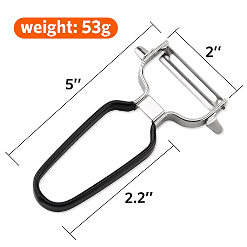 Kitchen Vegetable Peeler, Ulwae Ultra Sharp Potato Peeler, Y Peeler With Non-Slip Handles For Left And Right Hand, Apples Carrots Cucumbers, Dishwasher Safe #TOP2