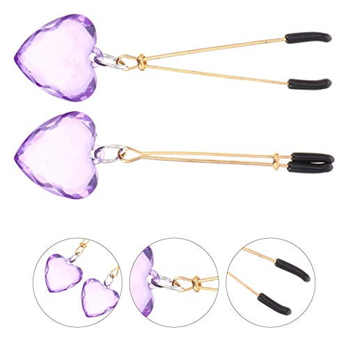 ARTIBETTER Braçadeira de Mamilo Coração Clipe de Leite Clipe de Mamilo Clipe de Clitóris Joias de Ma