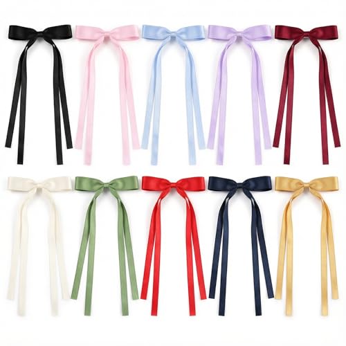 10PCS Pinzas de Satinado con Lazo para Niñas y Mujeres miniatura 1