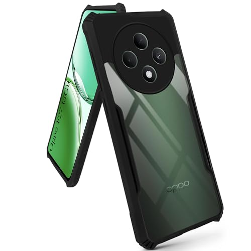 Image of Jkobi Back Cover Case for Oppo F27 5G (Shockproof with Polycarbonate Clear Panel | Professional Black)