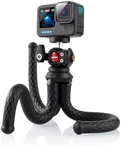 Lammcou Trípode Go Pro, Flexible Octopus Gorrila Pod y Montaje para Go Pro, Compatible con GoPro Hero Hero 12 11 10 9 Insta-360 X3 G3 Bendy Tripod Accesorio para Video Vlogging