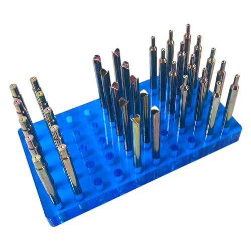 Image of SNYFT High Precision Gemstone Faceting DOP Sticks Set, 34PCS 6MM Carbon Steel Dopsticks with Storage Box, Replacement for Gem Grinding Polishing Tool