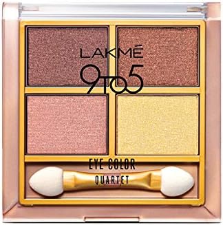 Lakme 9 to 5 Eye Color Quartet Eye Shadow, Desert Rose, 7g