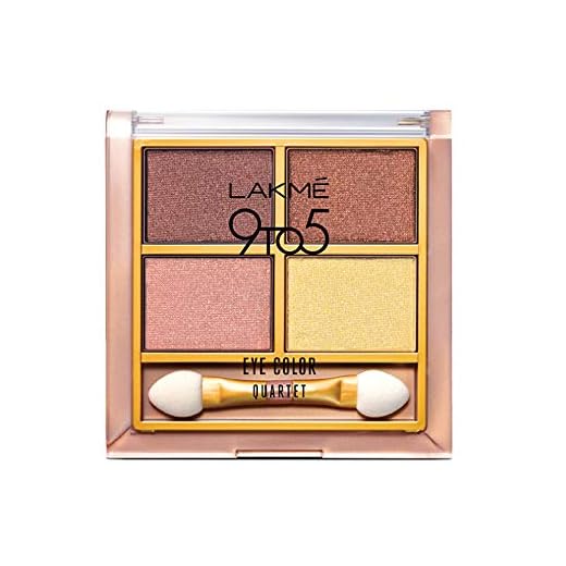 Lakme 9 to 5 Eye Color Quartet Eye Shadow, Desert Rose, 7g