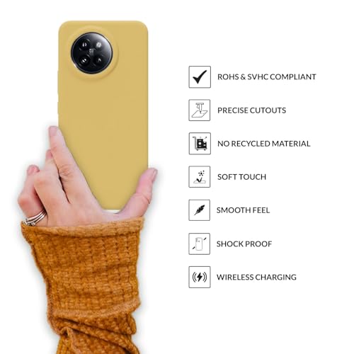 Image of SPRIG Compatible with Mi 14 Civi Premium SilkTone Back Cover Drop Tested Shock Proof Mobile Case for Men, Women, Boys and Girls with Camera Protection (Lemon Yellow)