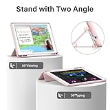ZKTUYU for iPad 9th Generation Case 2021 / iPad 8th Gen 2020 / iPad 7th Gen 2019 with Pencil Holder, Smart Stand Case with Soft TPU Back Cover for iPad 10.2 inch, Auto Sleep/Wake, Pink - Image 6