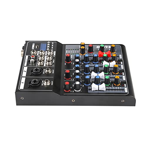 Pro Audio Mixer Soundboard Console Système Interface 4 Canaux Numérique USB Bluetooth MP3 48V Alimentation Fantôme Stéréo DJ Studio Streaming FX Reverb Delay Processeur - Image 8