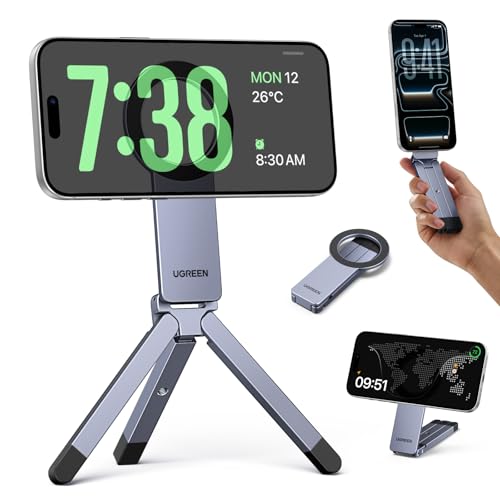 Image of UGREEN for Magsafe Tripod 360° Rotating Adjustable Magnetic Phone Stand for 1/4