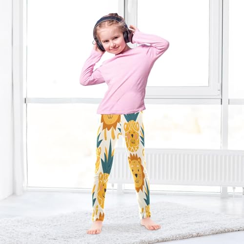 Bolaz Toddler Girls Leggings Printed Yoga Pants Leggings Pineapple Lion for Kids4