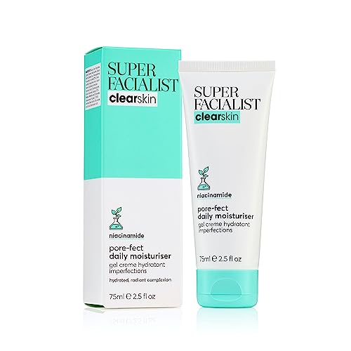 Super Facialist Pore-Fect Daily Moisturiser, Hydrate & Control Oil for Acne Treatment & Blackhead Remover with 3% Niacinamide