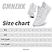 CMNZHK Men Running Tennis Shoes Gym Fashion Sneakers Walking Workout Shoes Athletic Slip on Breathable Mesh Comfortable Lightweight Casual Sport Shoe White 12