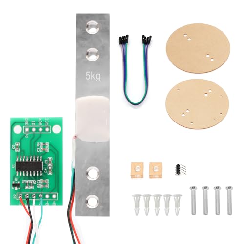 RUIZHI HX711 �f�W�^�����[�h�Z�� �d�q�X�P�[�� �f�W�^�����[�h�Z���d�ʃZ���T5KG�|�[�^�u���d�q�L�b�`���X�P�[�� 24BIT����AD���W���[�� Arduino�ƌ݊� �i�C�����K�C�h�|�X�g�ƃl�W�t��