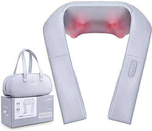 Neck and Back Massager with Adjustable Strap and Heat - Naipo oCuddle™ Electric