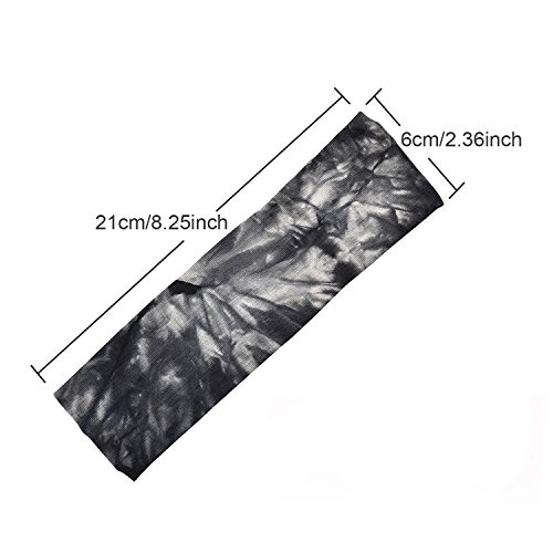 image for EBOOT Tie Dye Headbands Stretch Headbands Elastic Yoga Hairband for Te
