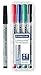 Produktbild Staedtler 316 WP4 Feinschreiber Lumocolor, circa 0.6 mm, Box (5fach [4 + 1], sortiert | non permanent)