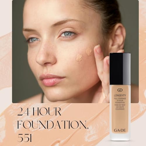 Image of GA-DE Longevity Full Coverage 24 Hour Foundation 551 Fair Beige 30 ml