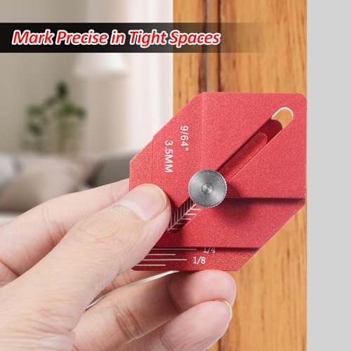 Règle de mesure pour le travail du bois outil multifonction de traçage - 6