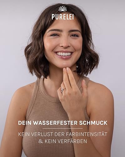 Purelei Buchstaben Ring L – Damenring aus langlebigem Edelstahl – Wasserfeste Ringe – Verstellbare Ringe von Größe 50 bis 60… – Ansicht 5
