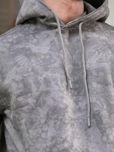 Image of Maniac Mens Spray Printed Hooded Neck Full Sleeve Loopnet Sweatshirt for Men