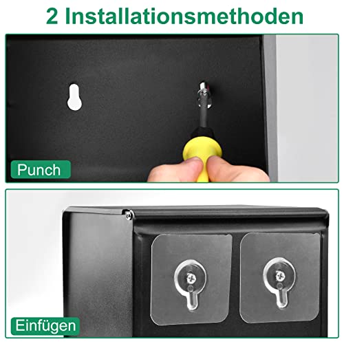 Porta carta igienica senza foratura, porta carta