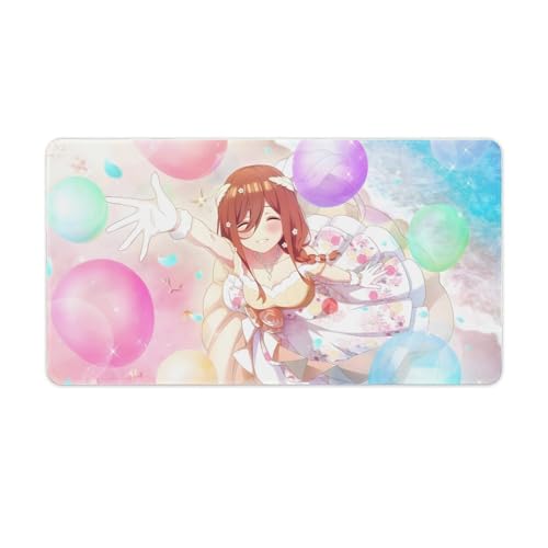 五等分の花嫁 中野三玖 マウスパッド 大型 ゲーミング 滑り止め 防水 デスクマット 超大型 デスクパット パソコンマット ゲーミ 可愛い 大判 装飾 マウス対応 耐久性 滑り止め おしゃれ 大きいサイズ プレゼント 贈り物 40X75cm