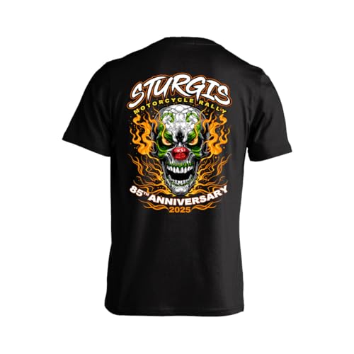 Skull Society 2025 Sturgis Motorcycle Rally Insane Clown Men's T-Shirt