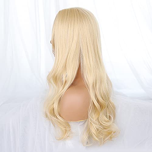 LWZ Parrucca Donna bionda Capelli Lunghi Ricci