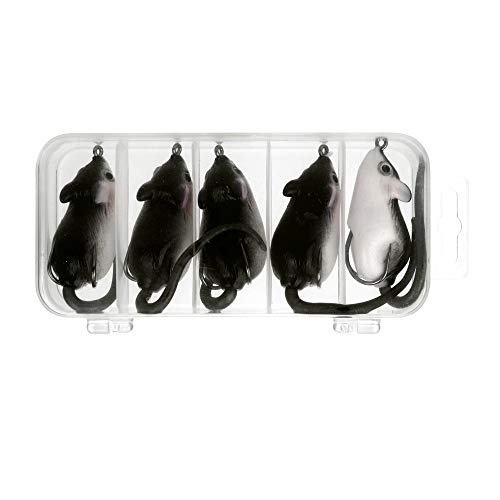 Iwähle Kunstköder Angelköder - Weiche Maus, Lifelike Köder Lure Set Jig Hooks Angelköder Set Tackle Cover