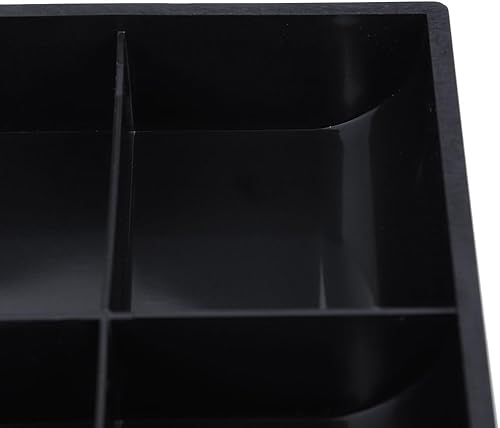 Miniatura 3 de Bandeja de repuesto para caja registradora de efectivo, 3 billetes, 3 monedas, caja de almacenamiento de dinero de 9.6 x 9.6 x 1.4 pulgadas para