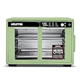 Gourmia French Door Digital Air Fryer Oven - XL 37QT Capacity, 12 Presets, FryForce 360° Tech, Dehydrate, Proof, Slow Cook, Fits 13” Pizza, 1700W, Green