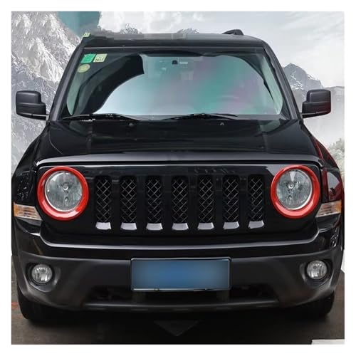 Rejilla malla delantera para Jeep Patriot 2011-2016, cubiertas de parrilla 5