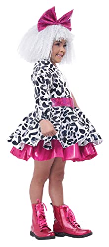 Disfraz de niña Diva L.O.L Surprise Small blanco negro rosa miniatura 2