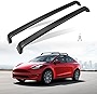 AUXPACBO Lockable Cross Bar Fits for Tesla Model Y 2020 2021 2022 2023 Roof Rack Accessories Rooftop Luggage Cargo Carrier for Canoe Kayak Bike