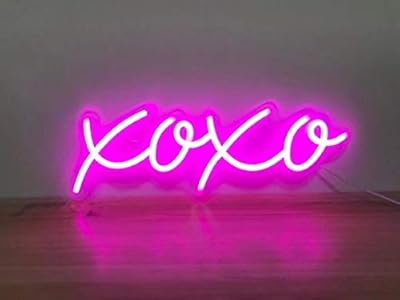 Neon Light Sign LED XOXO Night Lights USB Operated Decorative Marquee Sign Bar Pub Store Club Garage Home Party Decor