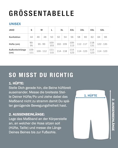 JAKO Damen 2-in-1 Shorts Power, hellgrau, 34 – Ansicht 6