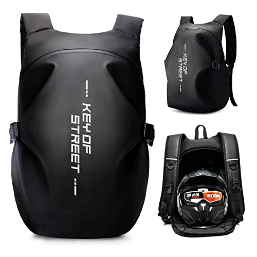 HYC00 Mochilas de Motocicleta para Hombres, Mochila Impermeable para Casco, Accesorios de Motocicleta, Bolsas para Laptop, Mochilas de Viaje, Bolsas Escolares para Estudiantes