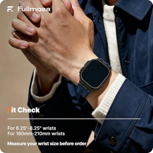 Image of Fullmosa Premium Leather Strap for Apple Watch Ultra 3 /2 /1 49mm (No Watch) | 46mm 45mm 44mm 42mm Luxurious Soft Vintage Business Band for SE 3 /2 /1 Series11 10 /9 /8 /7 /6 /5 /4