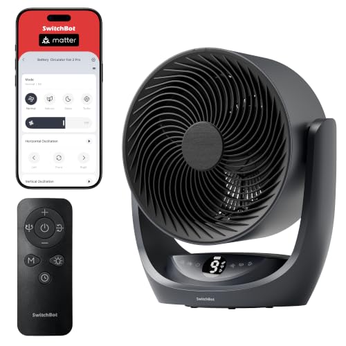 SwitchBot Battery Circulator Fan 2 Pro (Schwarz)