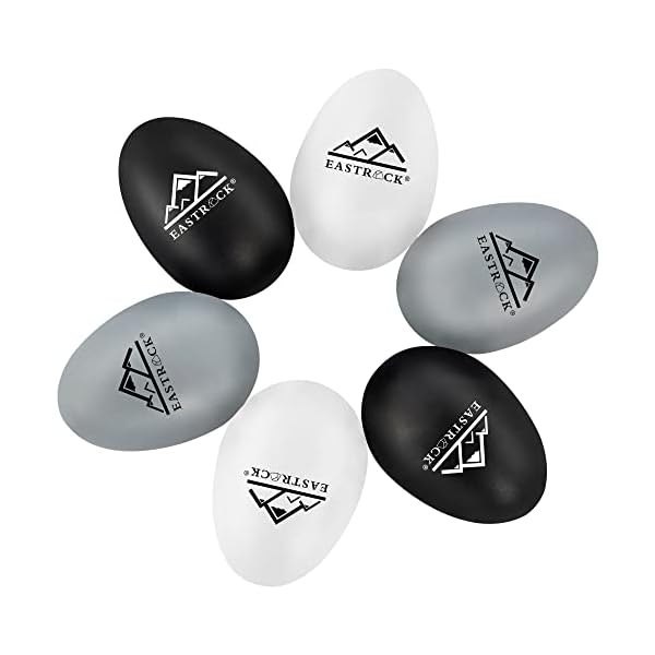 EastRock Egg Shakers Set 6 PCS Hand Percussion Shakers Musical Maracas