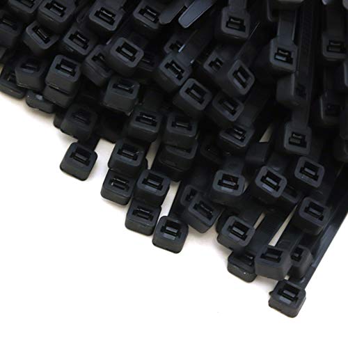 1000-Pack Heavy Duty 14.5 Inches (50Lbs) Zip Cable Tie Down Strap Wire Uv Black Nylon Wrap #TOP29
