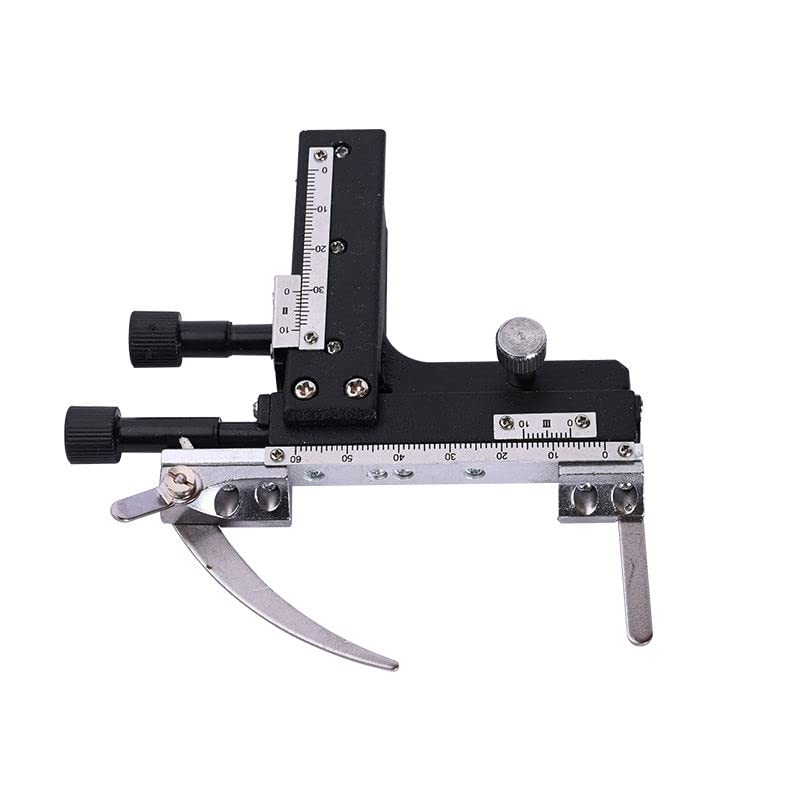 Microscope Vernier Caliper Graduated Microscope Mechanical Stage X-Y Movable Stage with Scale Mechanical Reticles
