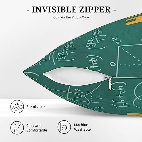 Housse de coussin formules et formes 45x45 cm pour décoration de canapé