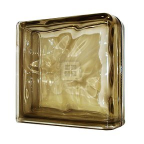 7.5 x 7.5 x 3 Basic Wave Brown Color Double End Block