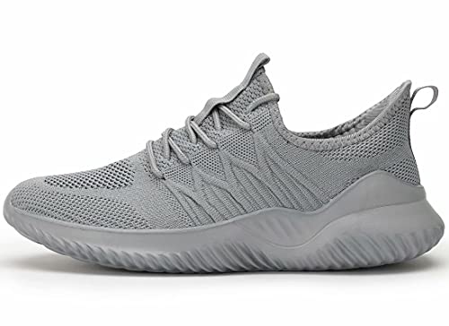Image of Socviis Mens Slip On Running Shoes Athletic Walking Trainers Lightweight Breathable Mesh Tennis Sneakers