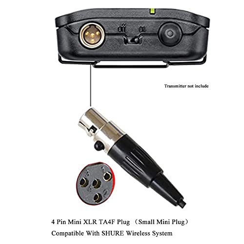 Black Lavalier Lapel Tie Clip Cardioid Condenser Mini Xlr 4Pin Microphone For Shure Wireless Bodypack Transmitter #TOP2