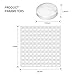 Fu Store Rubber Bumpers Clear Self Adhesive Bumper Noise Dampening Buffer Pads 100PCS 3/8 Inch Protection for Cabinet Door Drawer Wooden Floor-Hemispherical
