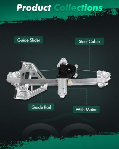 Image of SCITOO Rear Left Drivers Side Power Window Regulator with Motor Assembly Replacement fit for 2003-2007 for Cadillac CTS 15277680 741-064