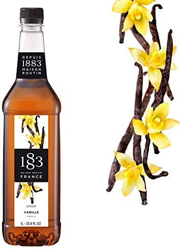 Maison Routin 1883 Vanilla Syrup, Pet Bottle 1000 Milliliter