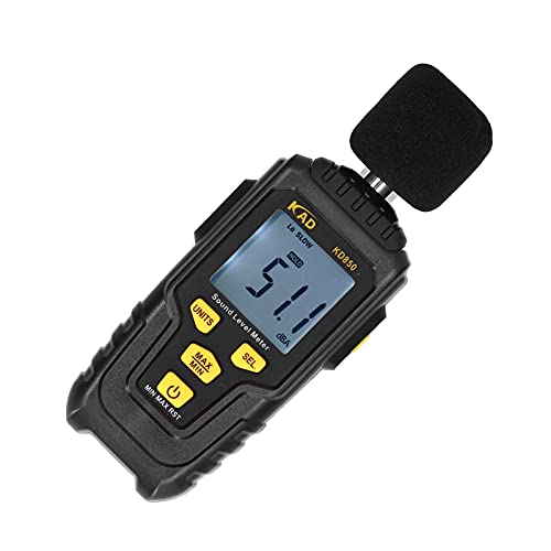 WPKD BLUEIY Medidor de nivel de sonido multifunción KD850, instrumento ambiental, probador de temperatura, medidor de sonido, dispositivo de medición de ruido, diseño compacto
